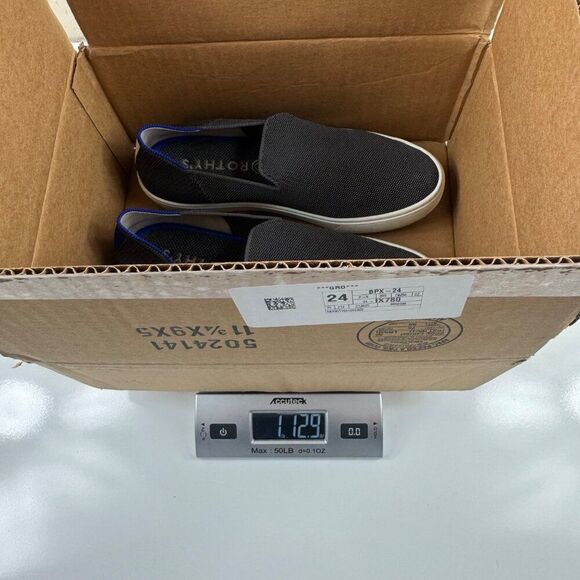 Rothy's the Original Slip-On Sneaker Slate Gray Womens Size 8.5 Comfort Casual - Picture 13 of 13